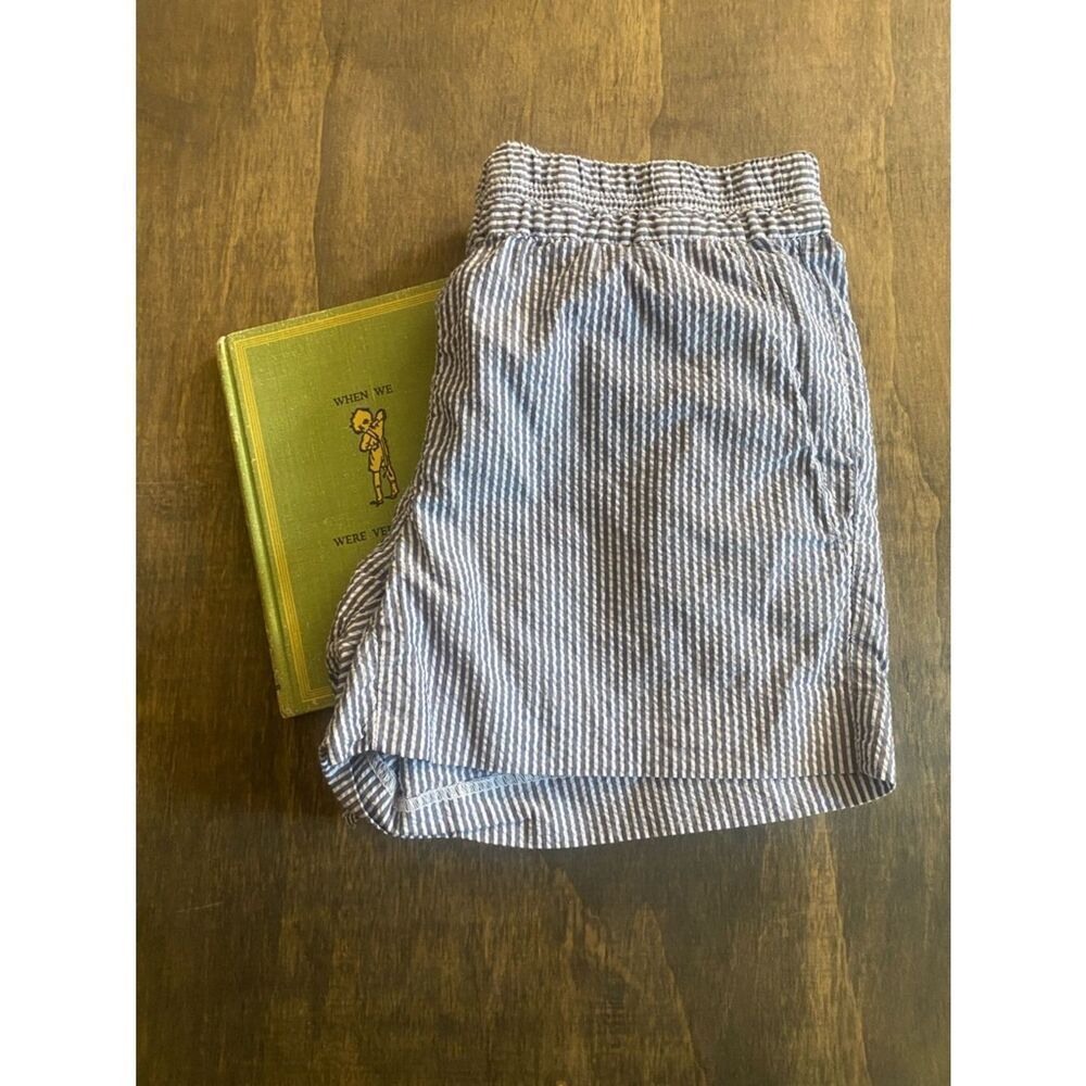 J. Crew Blue and White Seersucker Shorts